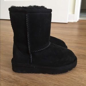 Kids Classic Short Ugg Australia Boots Black Sz 8